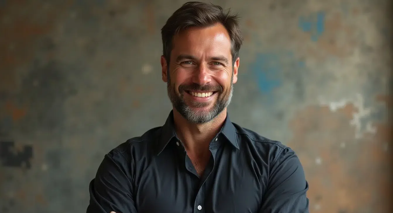 Bel homme souriant